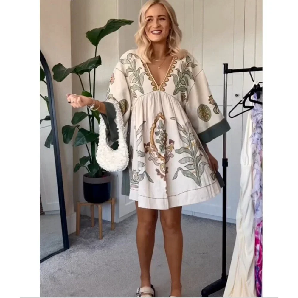 Zara | Dresses | Zara New Woman Short Linen Blend Embroidered Dress Ecru Mxl 57055 | Poshmark Zara | Dresses | Zara New Woman Short Linen Blend Embroidered Dress Ecru Mxl 57055 | Poshmark